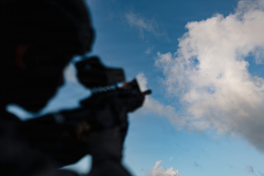11th MEU Marines, Sailors and DoW Contractors Conduct C-sUAS Training Aboard USS Portland