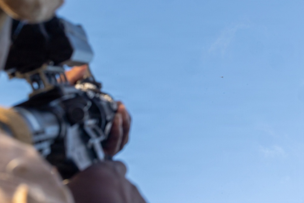 11th MEU Marines, Sailors and DoW Contractors Conduct C-sUAS Training Aboard USS Portland
