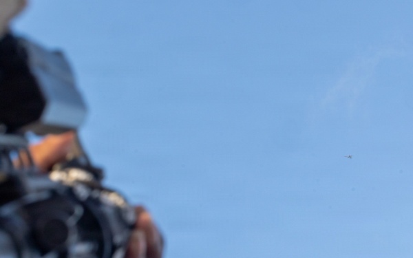 11th MEU Marines, Sailors and DoW Contractors Conduct C-sUAS Training Aboard USS Portland