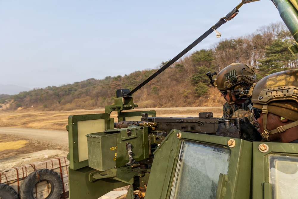 U.S. Marines with 3/12 Conduct a Mounted Crew Served Weapons Live-Fire Range
