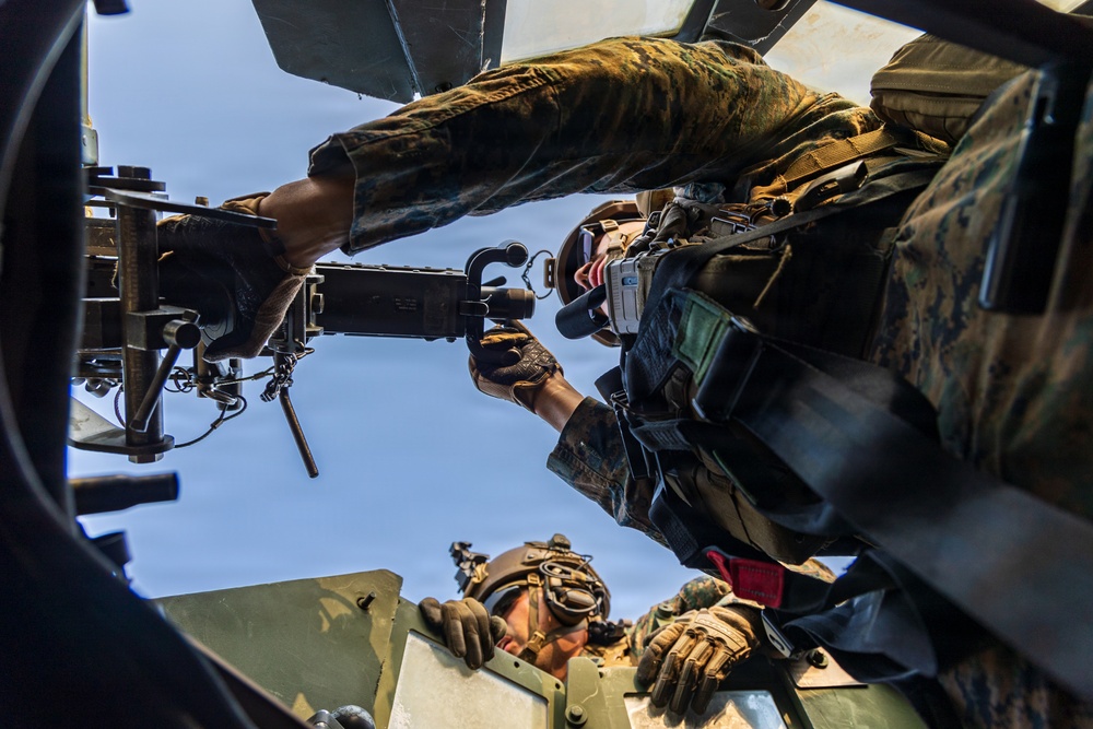 U.S. Marines with 3/12 Conduct a Mounted Crew Served Weapons Live-Fire Range