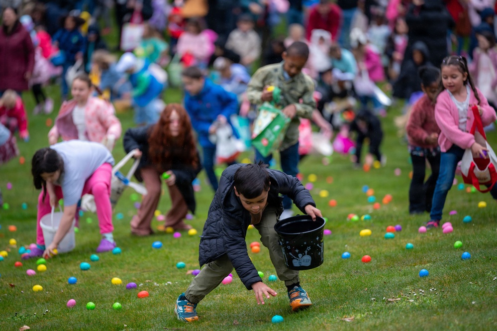 Easter egg hunt brings smiles for Month of the Military Child