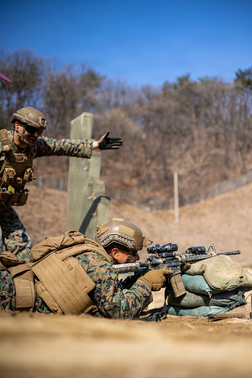 U.S. Marines with 3/12 Conduct Bilateral Live-Fire Range during KMEP 26.1