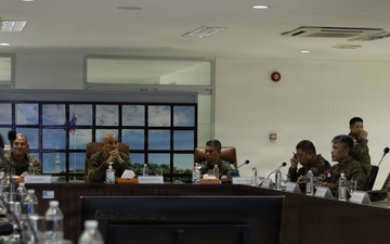 Balikatan 26: U.S. and Armed Forces of the Philippines servicemembers conduct a key leader engagement ahead of maritime sustainment operations