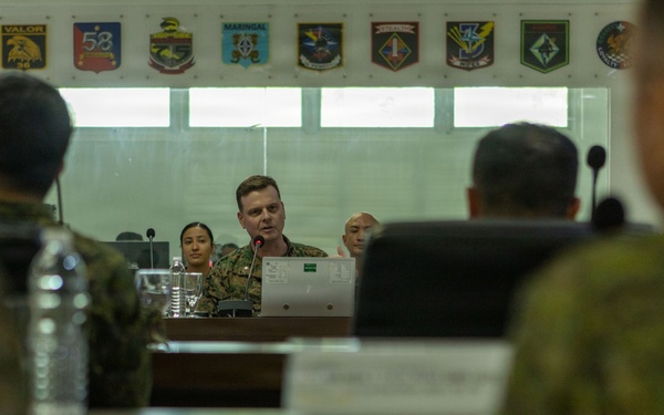 Balikatan 26: U.S. and Armed Forces of the Philippines servicemembers conduct a key leader engagement ahead of maritime sustainment operations