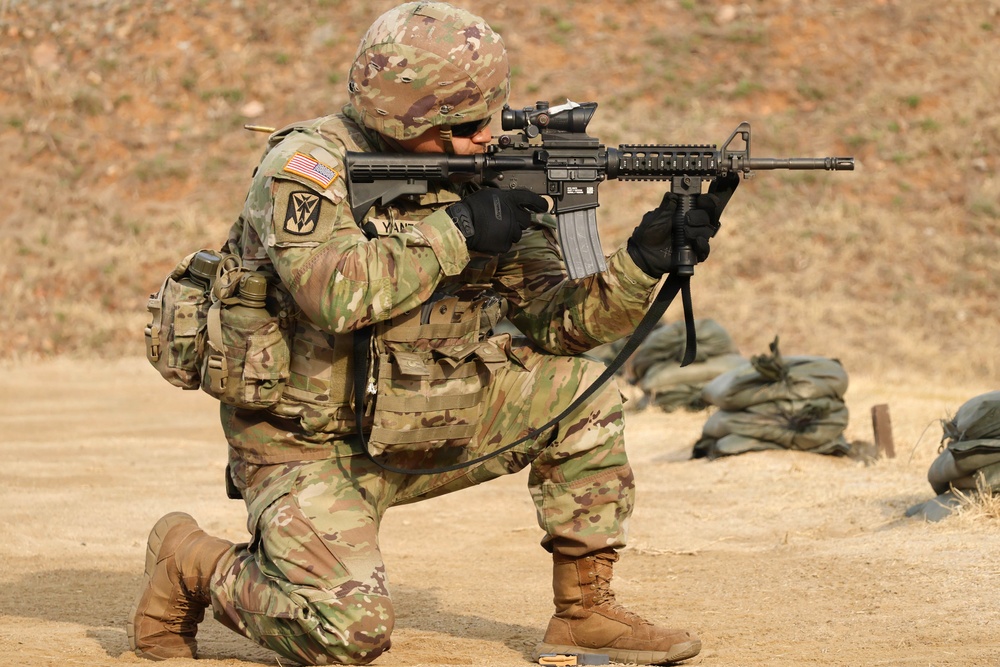 35th Air Defense Artillery Brigade Conducts Weapons Range for Best Squad Competition
