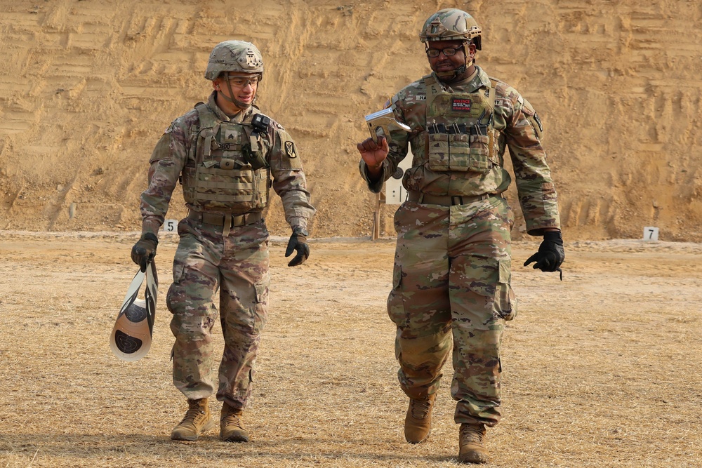 35th Air Defense Artillery Brigade Conducts Weapons Range for Best Squad Competition