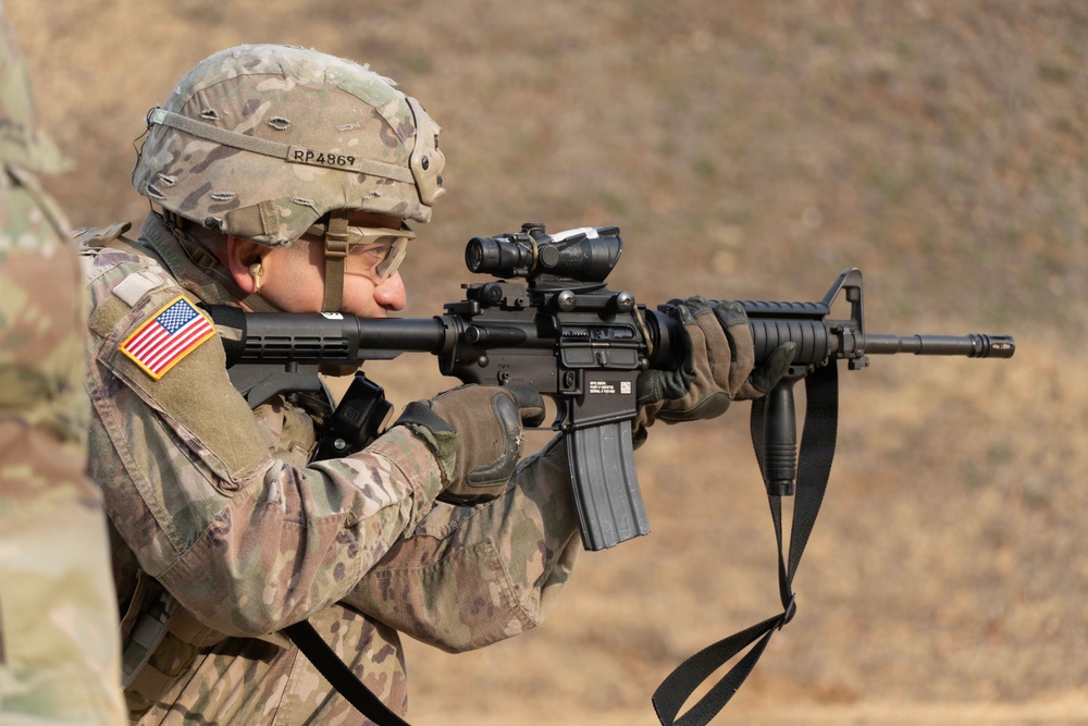 35th Air Defense Artillery Brigade Conducts Weapons Range for Best Squad Competition