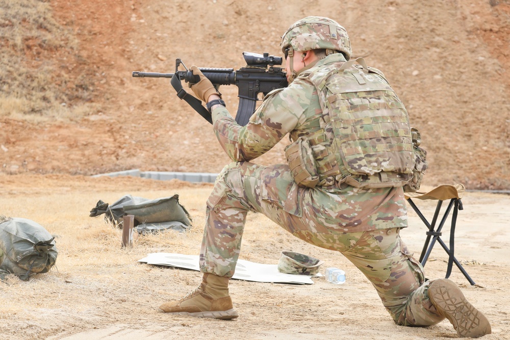 35th Air Defense Artillery Brigade Conducts Weapons Range for Best Squad Competition