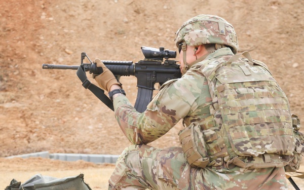 35th Air Defense Artillery Brigade Conducts Weapons Range for Best Squad Competition