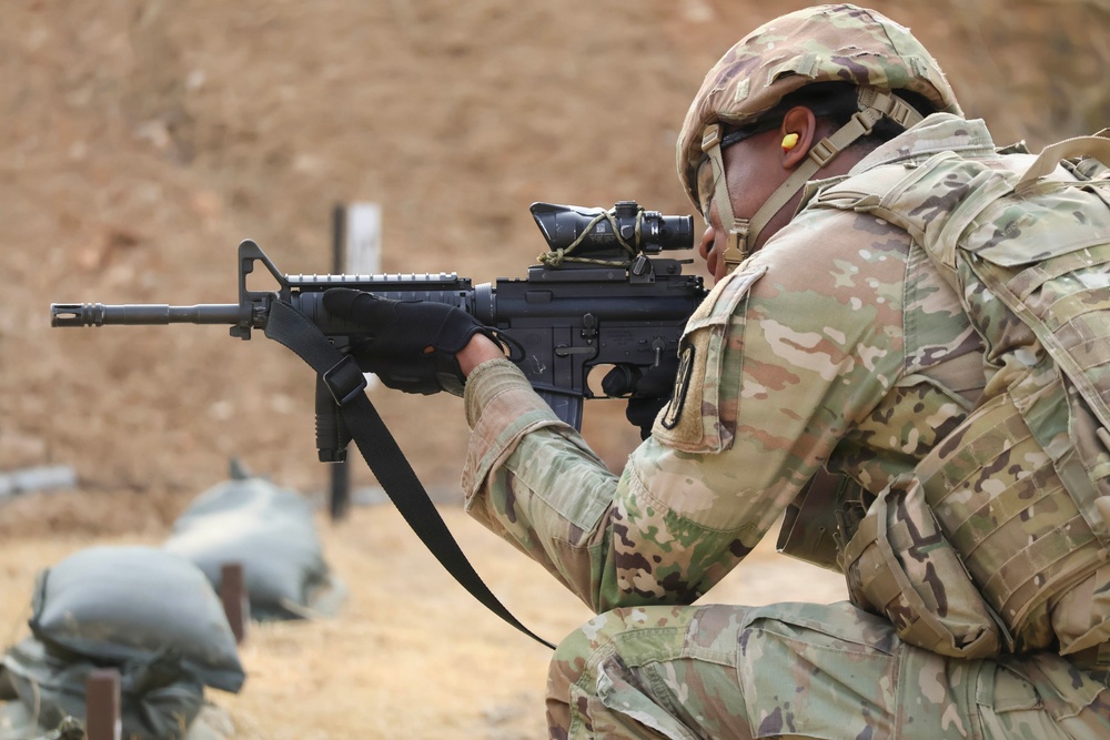 35th Air Defense Artillery Brigade Conducts Weapons Range for Best Squad Competition