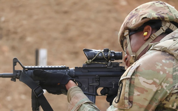 35th Air Defense Artillery Brigade Conducts Weapons Range for Best Squad Competition