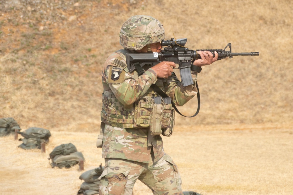 35th Air Defense Artillery Brigade Conducts Weapons Range for Best Squad Competition