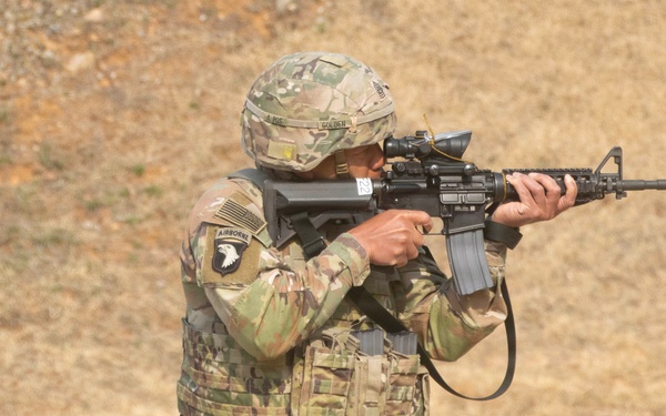 35th Air Defense Artillery Brigade Conducts Weapons Range for Best Squad Competition