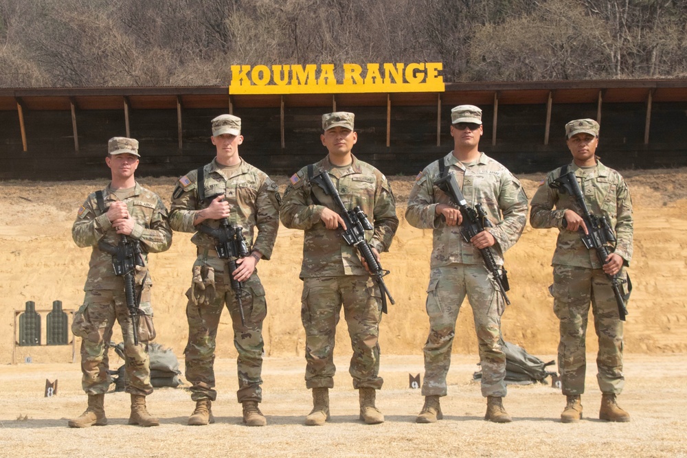 35th Air Defense Artillery Brigade Conducts Weapons Range for Best Squad Competition