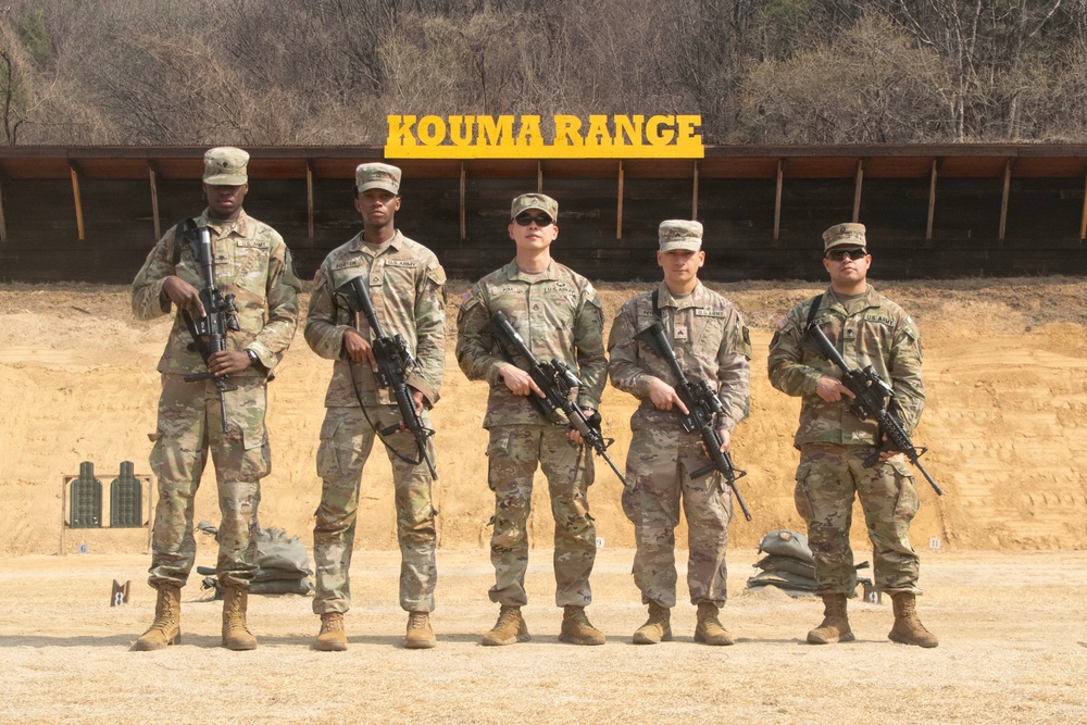 35th Air Defense Artillery Brigade Conducts Weapons Range for Best Squad Competition