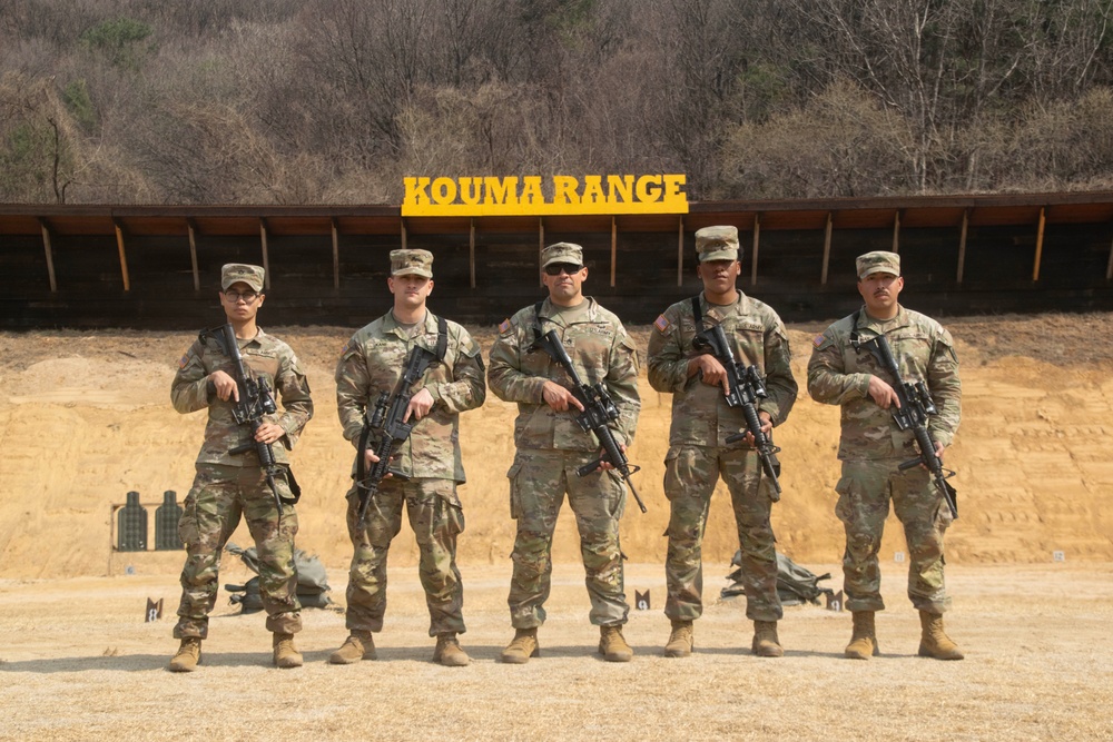 35th Air Defense Artillery Brigade Conducts Weapons Range for Best Squad Competition