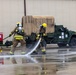 U.S. Marines execute simulated aircraft firefighting drill