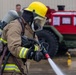 U.S. Marines execute simulated aircraft firefighting drill