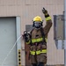 U.S. Marines execute simulated aircraft firefighting drill
