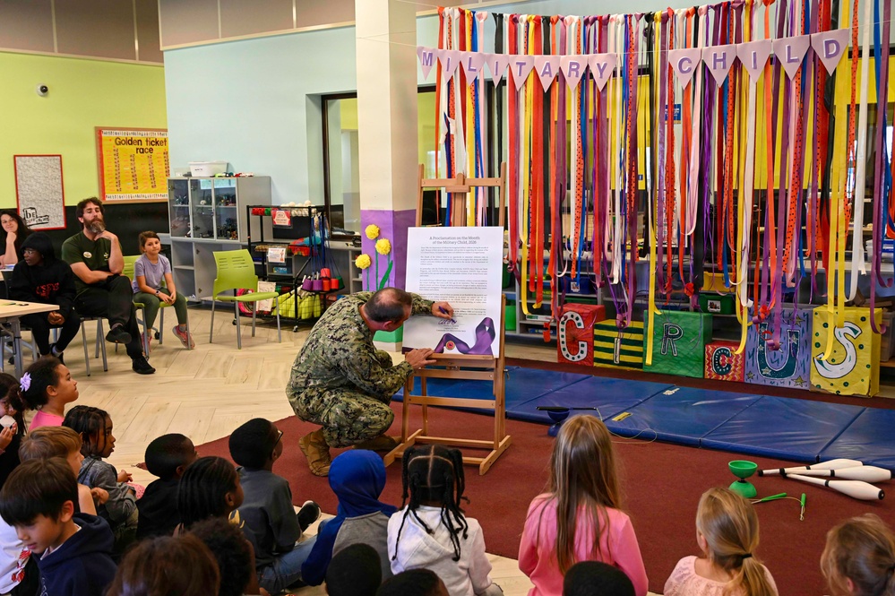 NAVSTA Rota Month of the Military Child Proclamation Signing