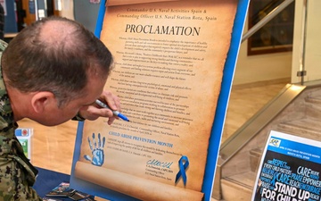NAVSTA Rota Child Abuse Prevention Month Proclamation Signing