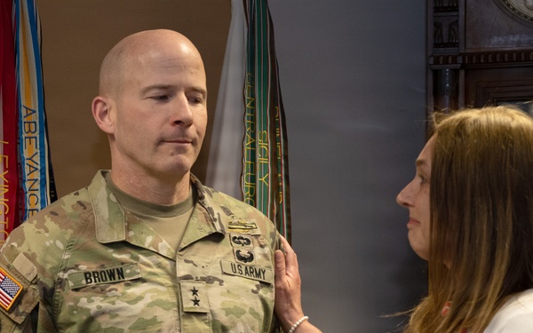 Major General Matthew Brown Promotion Ceremony