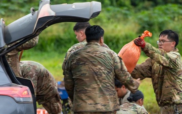 Hawaii National Guard assists Waialua community with severe weather preparations