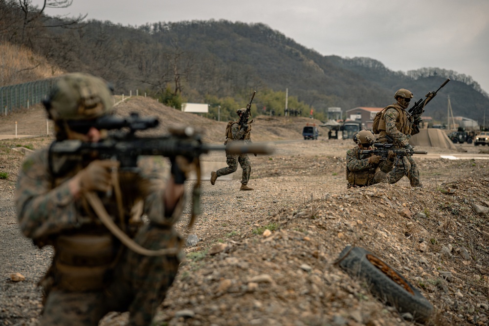 U.S. Marines Rehearse Dry Fire Platoon Attacks During KMEP 26.1