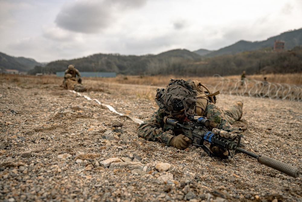 U.S. Marines Rehearse Dry Fire Platoon Attacks During KMEP 26.1