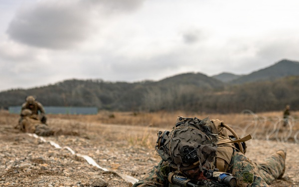 U.S. Marines Rehearse Dry Fire Platoon Attacks During KMEP 26.1