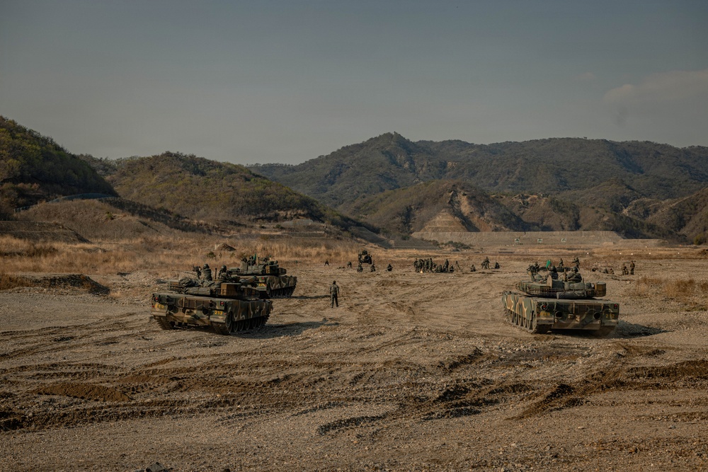 U.S. Marines Rehearse Live Fire Platoon Attacks During KMEP 26.1