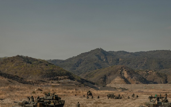 U.S. Marines Rehearse Live Fire Platoon Attacks During KMEP 26.1
