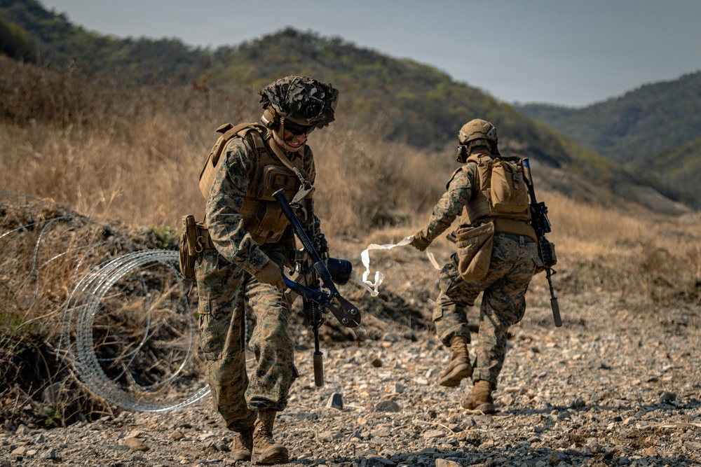 U.S. Marines Rehearse Live Fire Platoon Attacks During KMEP 26.1