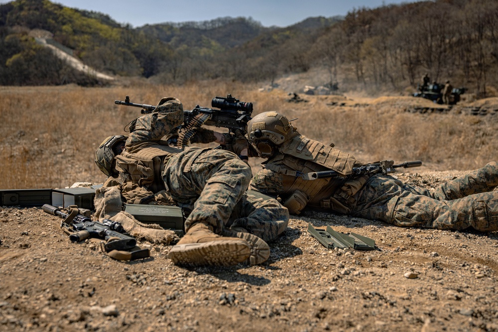 U.S. Marines Rehearse Live Fire Platoon Attacks During KMEP 26.1