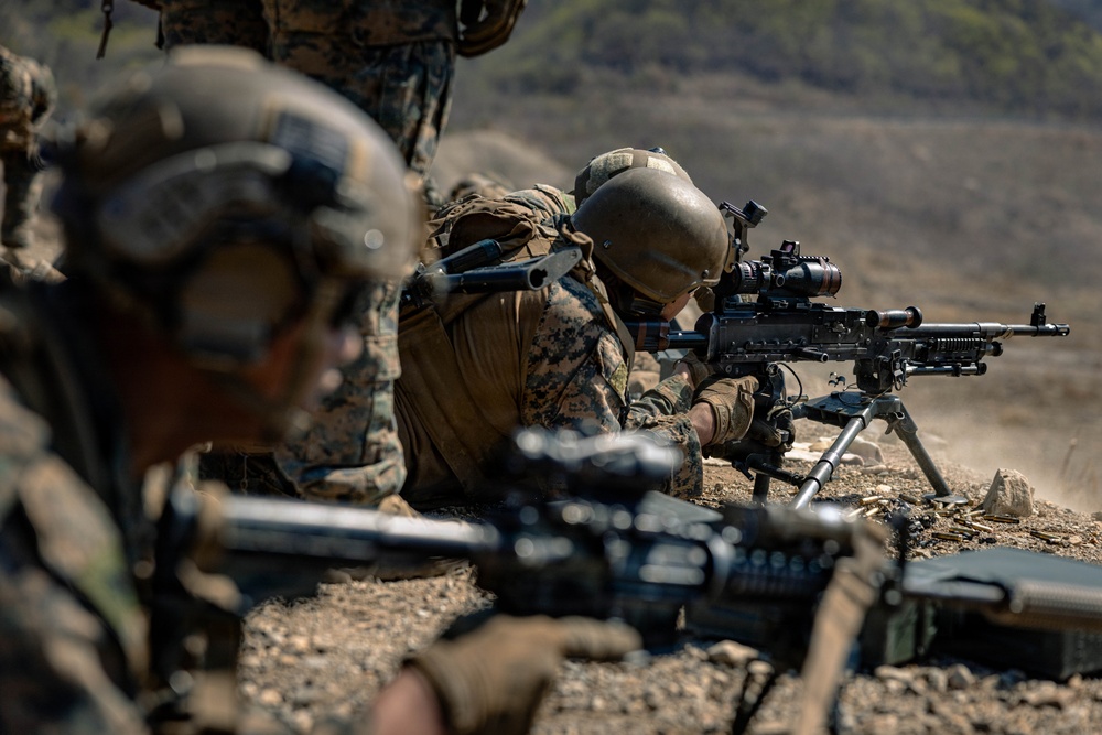 U.S. Marines Rehearse Live Fire Platoon Attacks During KMEP 26.1