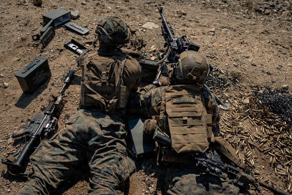 U.S. Marines Rehearse Live Fire Platoon Attacks During KMEP 26.1