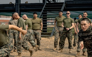 U.S. Marines and ROK Marines Conduct Team Building Exercises During KMEP 26.1