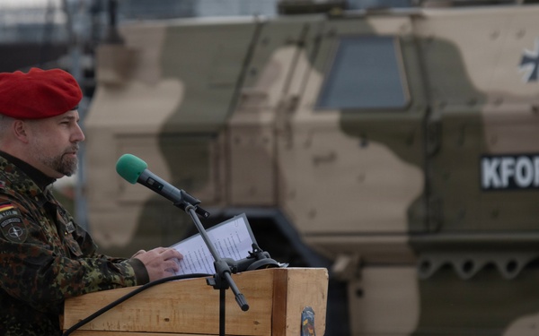 German Armed Forces conduct Transfer of Authority within KFOR's RC-East