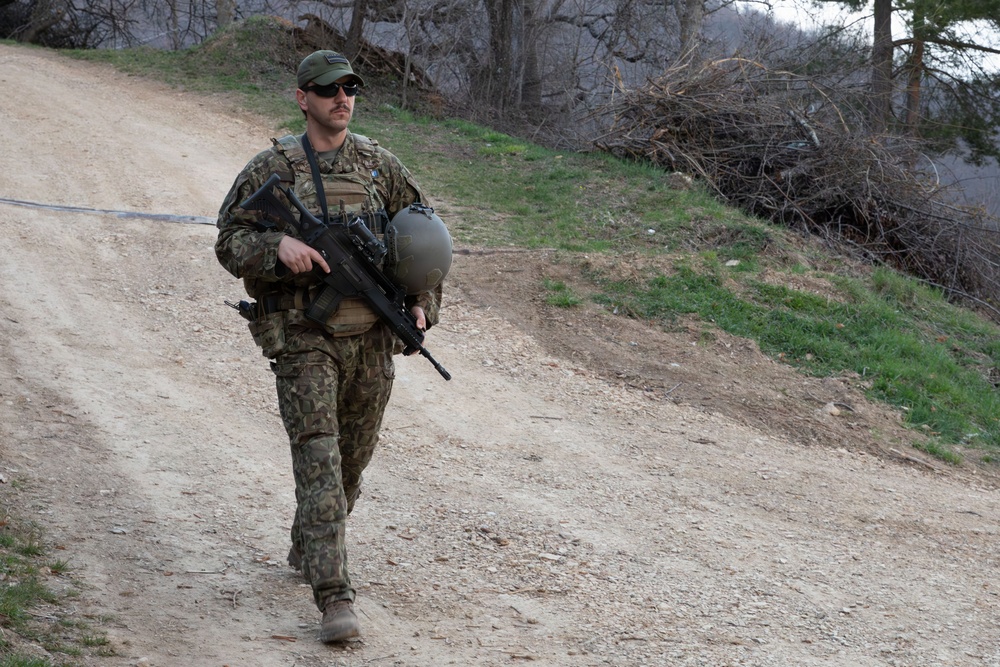 Latvian contingent helps ensure freedom of movement in Kosovo