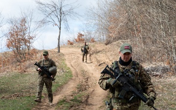 Latvian contingent helps ensure freedom of movement in Kosovo