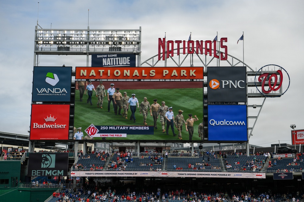 Team Andrews supports Washington Nationals opening day