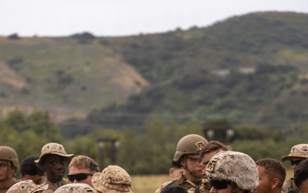 CLR-1 Marines participate in rifle qualification tables 3-6 range