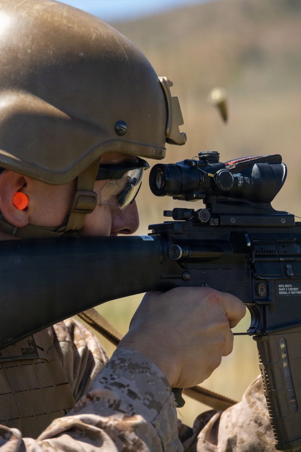 CLR-1 Marines participate in rifle qualification tables 3-6 range