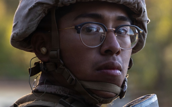 CLR-1 Marines participate in rifle qualification tables 3-6 range