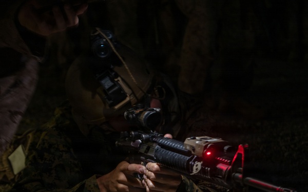 CLR-1 Marines participate in rifle qualification tables 3-6 range