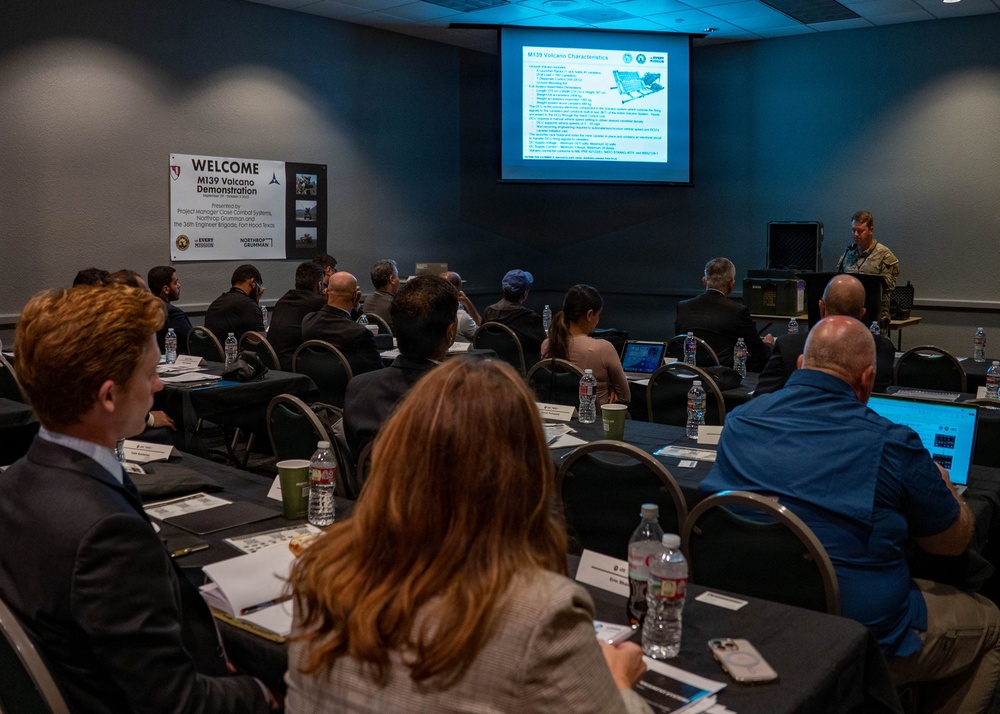 PM CCS demonstrates the M139 Volcano