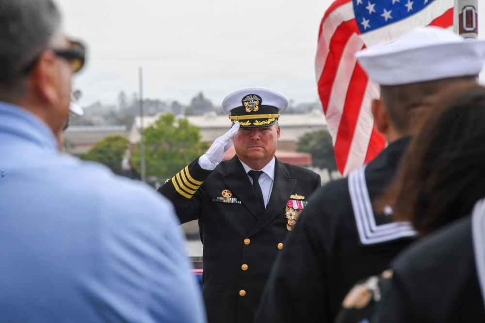 USS Michael Monsoor (DDG 1001) holds change of command