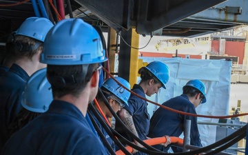 USS Carl Vinson (CVN 70) conducts damage control drill