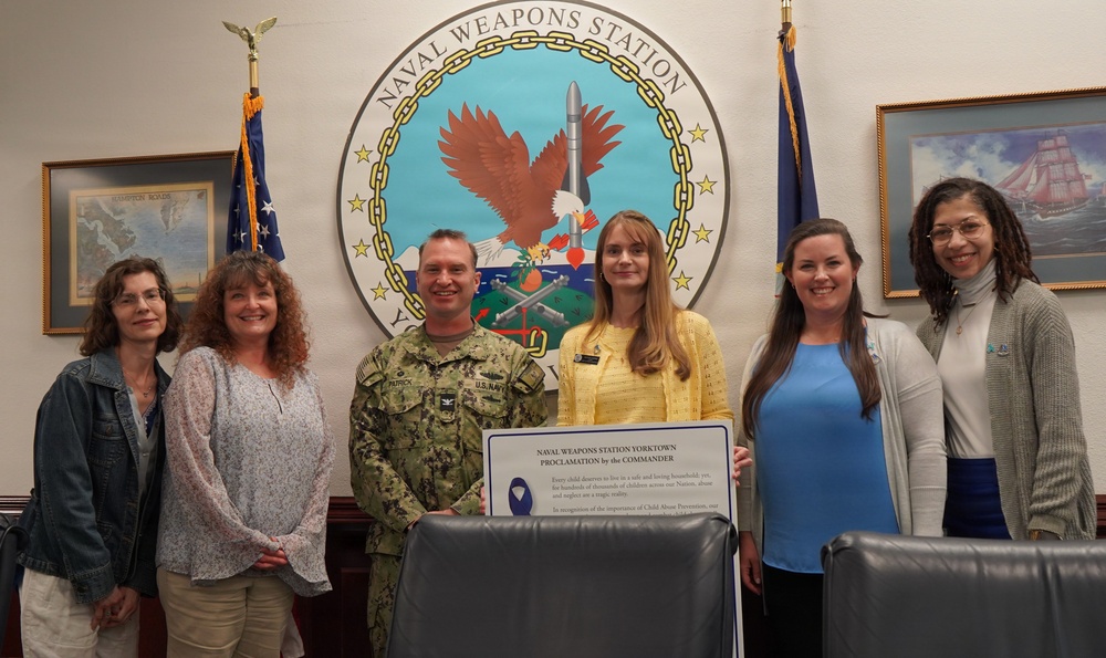 A United Front: Installation leadership and Fleet &amp; Family Support Center kick off a Month of Awareness at Weapons Station Yorktown
